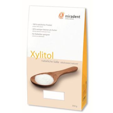 Miradent Xylitol Süßstoff Zuckerersatzstoff Besser für die Zähne Schützt vor Karies 