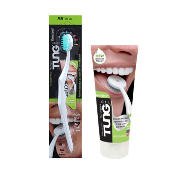Tung Brush & Gel Natural Bad breath No gag 