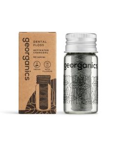Georganics Natürliche Zahnseide Holzkohle (50 M)
